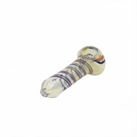 3.5" Gold Fumed Twirl Art Hand Pipe – 2ct Pack