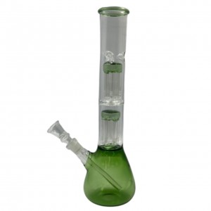 12" Dual 6-Arm Perc Ice Catcher Beaker Water Pipe - [GJWAT0030]