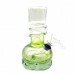 6" Clear with Swirly Color Soft Glass Water Pipe - Glass On Rubber [MA-0603A]