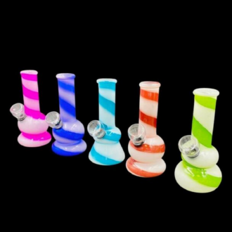 5" Water Pipe With Swirl [XWP5C] 