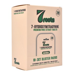 7Roots 7-Hydroxymitragynine Premium Pure Extract Tablets 75mg - 3pk/ 10ct Blister Packs