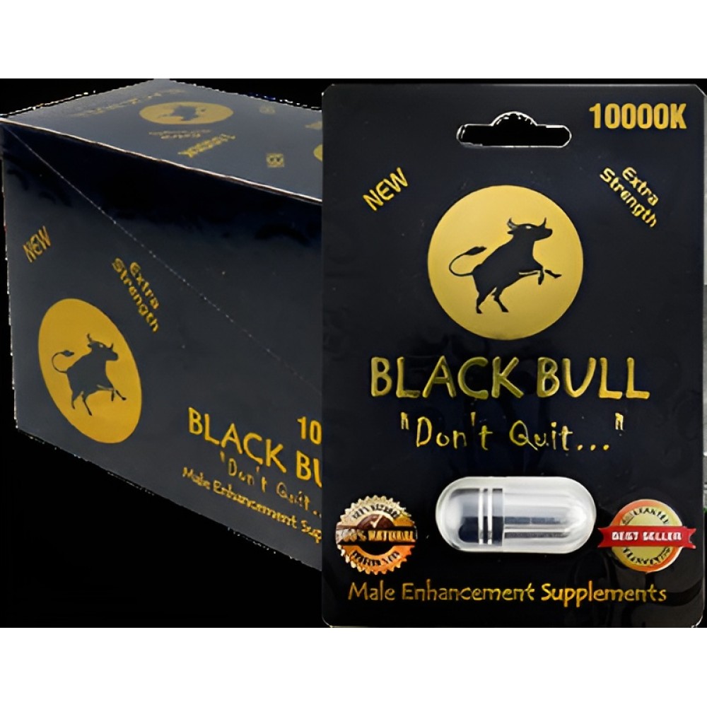 Black Bull Extreme Male Enhancement Supplements, 24-Count Display