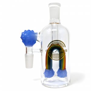 On Point Glass - 14mm Rainbow Candy Magic Ash Catcher On 90 Angle - [AC50]