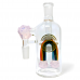 On Point Glass - 14mm Rainbow Candy Magic Ash Catcher On 90 Angle - [AC50]