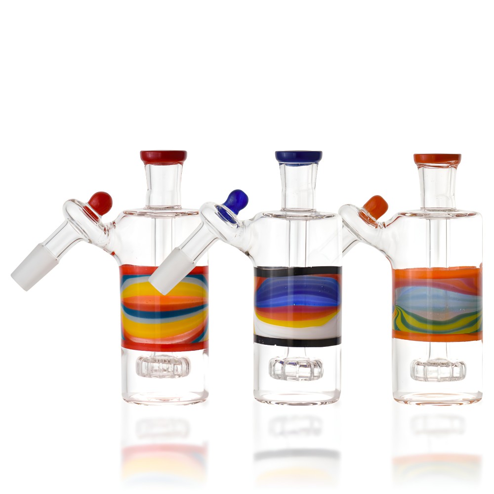 Matrix Perc 14mm Ash Catcher - 45° Joint for Beaker Pipes 14mm Matrix Perc Ash Catcher with 45 Degree Angle for Beaker Bongs