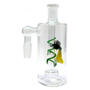 5.1" 14mm 90Angle Avian Blossom Design Perc Ash Catcher - Assorted [WSG1744]