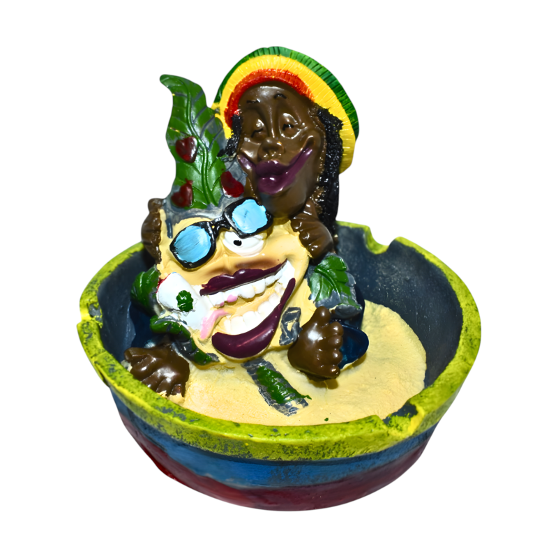 Rasta Resin Small Jamaican Man Ashtray – Assorted Characters