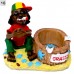 Shop Rasta Resin Small Jamaican Man Ashtrays at Skygate Wholesale Rasta Resin Small Jamaican Man Ashtray in Vibrant Colors