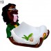 Shop Rasta Resin Small Jamaican Man Ashtrays at Skygate Wholesale Rasta Resin Small Jamaican Man Ashtray in Vibrant Colors