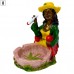Shop Rasta Resin Small Jamaican Man Ashtrays at Skygate Wholesale Rasta Resin Small Jamaican Man Ashtray in Vibrant Colors
