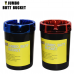 jumbo glossy butt bucket ashtray assorted colors 12ct display