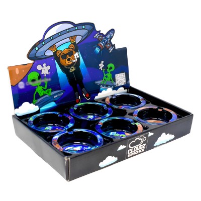 Cloudz Smoke Alien Ashtray - 6 Pack Display