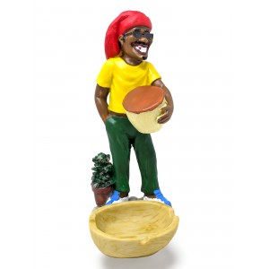 Rasta Resin Medium Ashtray - [ASH25-1]