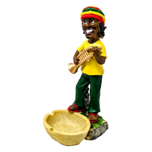 Rasta Resin Medium Ashtray - [ASH25-3]