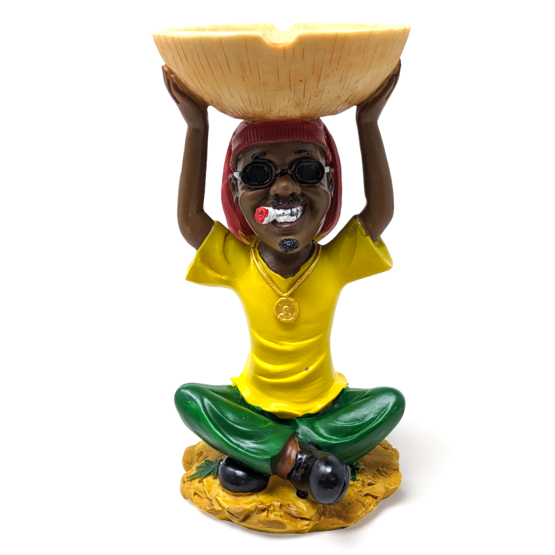 Rasta Resin Medium Ashtray - [ASH25-8]