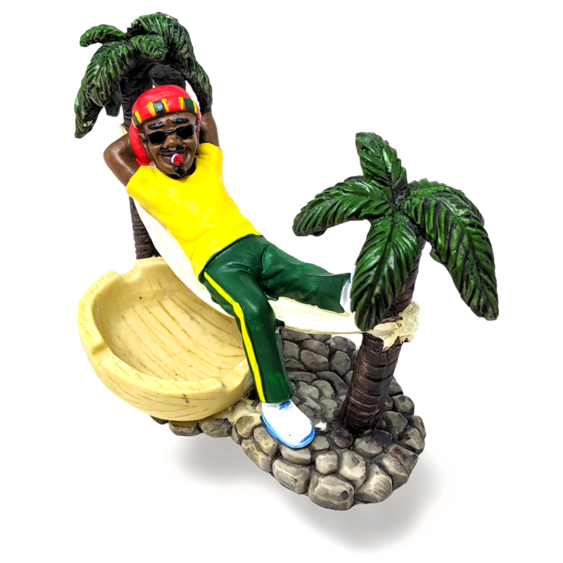 Rasta Resin Medium Ashtray - [ASH25-9]