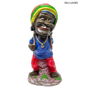Large Jamaican Man Ashtray #5 [LJA5] F 