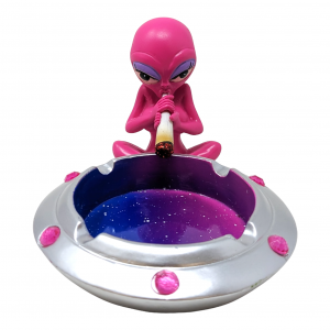 Pink Alien Spaceship Ashtray