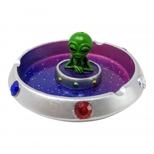 4" Flying Saucer Alien Ashtray