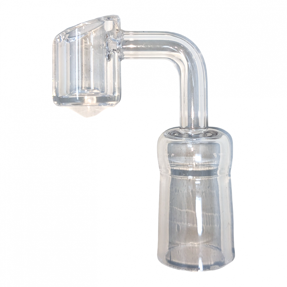 4mm Slant Cut Top Quartz Banger on 90° Angle - [AHQ19] [AHQ18F]