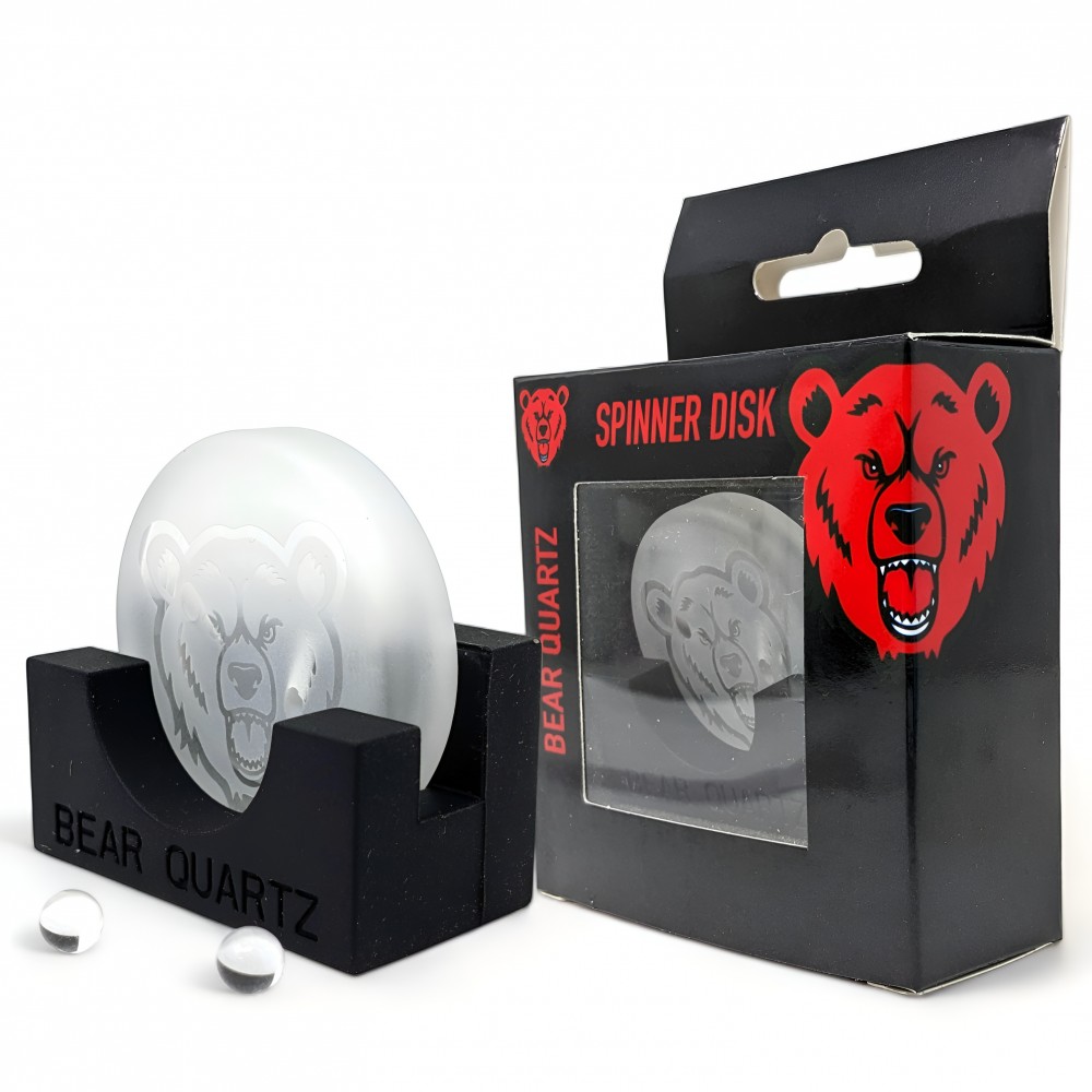 Bear Quartz V2 Spinner Disk Cap/Set with Stand & Pearls Skygate Wholesale