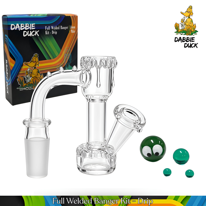 DABBIE DUCK 14mm Male Melting Monster Terp Slide Quartz Banger Kit