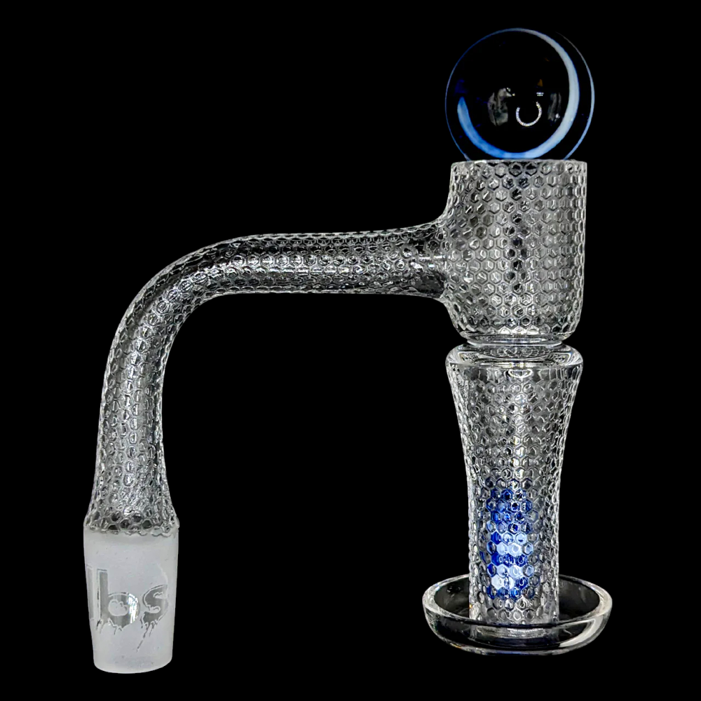 Dogg Lbs Everyday Etched Pattern Terp Slurper Quartz Banger Set – 14mm Male 90 Degree