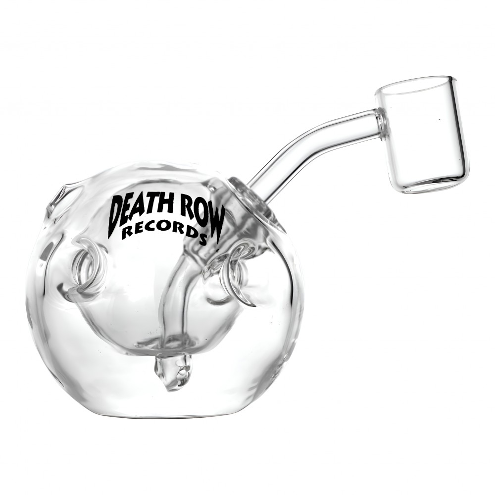 Death Row The Orb Mini Blunt Bubbler – 3" with 10M Banger 3 Inch Death Row Records Orb Blunt Bubbler with 10mm Banger