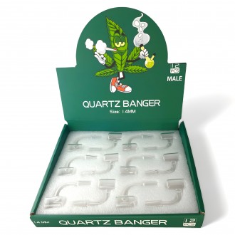 14mm Premium Male Quartz Bangers - 12ct Display [QBNG12CTD]