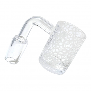 14mm Quartz 22mm Bucket Banger Male W/Sand Blasted Design - K [QF152]