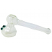 Glow In Dark Frit Art Hammer Bubbler Flat Mouth [DJ316]