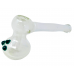 Glow In Dark Frit Art Hammer Bubbler Flat Mouth [DJ316]