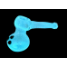 Glow In Dark Frit Art Hammer Bubbler Flat Mouth [DJ316]