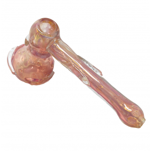 7" Gold Fumed Multi Marble Hammer Art Bubbler [DJ460]