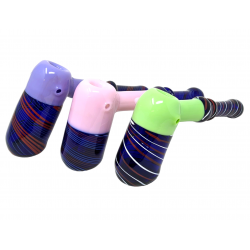 9" Slyme Color Joint Hammer Bubbler Hand Pipe - [DJ553]