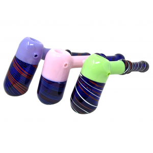 9" Slyme Color Joint Hammer Bubbler Hand Pipe - [DJ553]