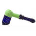 9" Slyme Color Joint Hammer Bubbler Hand Pipe - [DJ553]