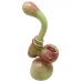 7" Double Rim Slyme Bubbler Hand Pipe - [DJ569]