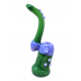 8" Slime Color Tube Bubbler Hand Pipe - [DJ593]