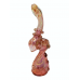 8" Heavy Gold Fumed Fumed Pot Bubbler - [DJ598]