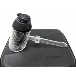 PUFFCO Proxy Cloud Swirl Quartz Bubbler Hand Pipe Vaporizer - [FS-0001]