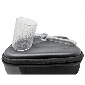 PUFFCO Proxy Cloud Swirl Quartz Bubbler Hand Pipe Vaporizer - [FS-0001]