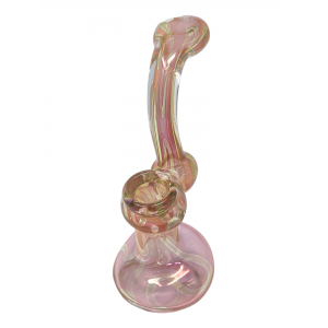 6" Gold Fumed Bubbler Assorted colors [R37]