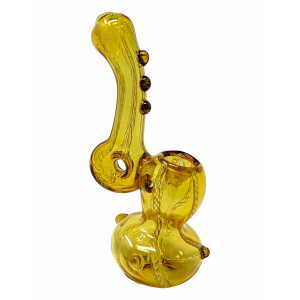 5.5" Colored Tube Twisted Art Donut Bubbler [RJA12]