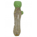 3" Silver Fumed Candy Cane Slyme Bowl Chillum Hand Pipe - (Pack of 2) [RKP270]