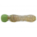 3" Silver Fumed Candy Cane Slyme Bowl Chillum Hand Pipe - (Pack of 2) [RKP270]