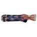 3" Silver Fumed Candy Cane Slyme Bowl Chillum Hand Pipe - (Pack of 2) [RKP270]