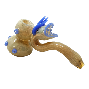 8" Spikey Snake Hammer Bubbler Hand Pipe - [SJN24]