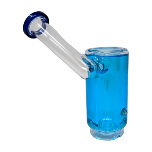 4.6" Glycerin Filled 120mm Puffco Attachment Bubbler [WSG3315]