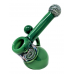 5" Slime Color Wig Wag Art Bubbler Hand Pipe
